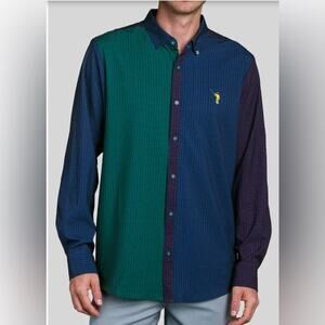 William Murray 3 XL Golf “Beersucker” Long Sleeve Button Down NWOT